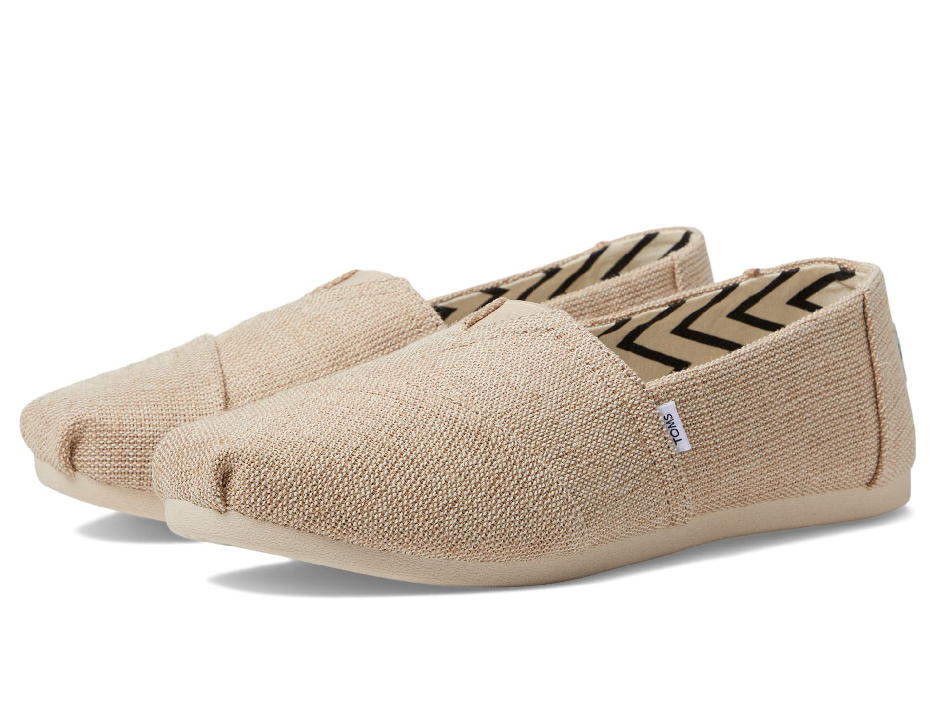 TOMS Women's Eco-Friendly Espadrilles with Heritage Canvas & Recycled Materials, Sustainable Fashion Footwear Natural