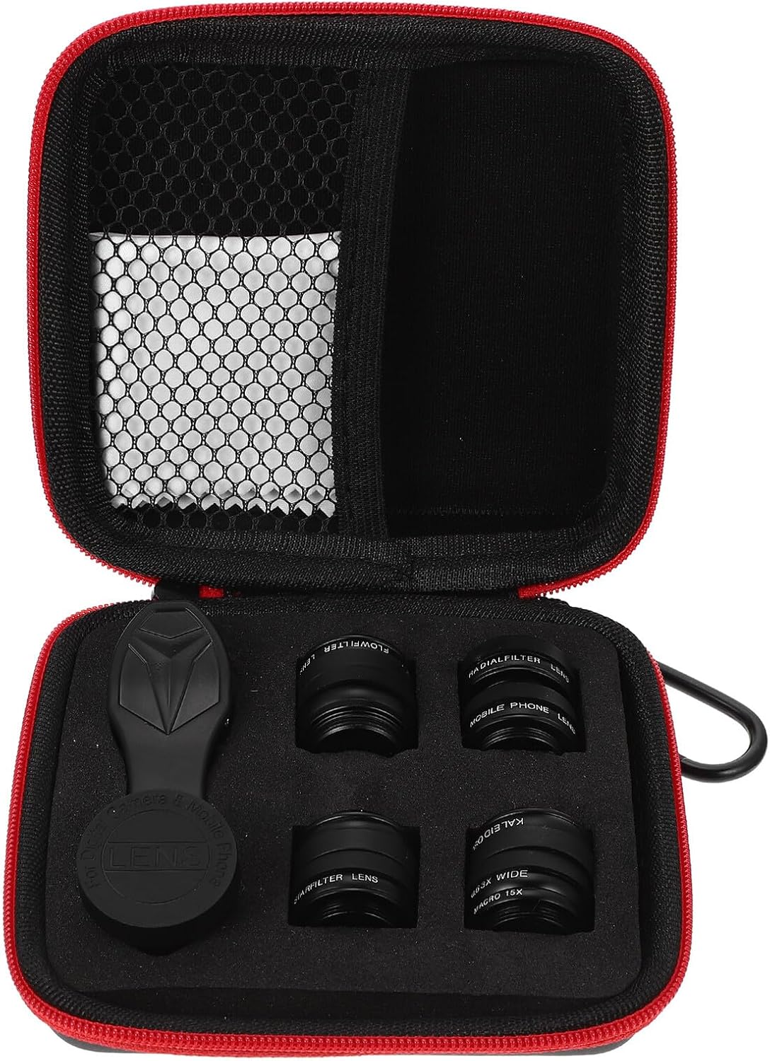 Phone Camera Macro Lens Aluminium Alloy Glass Black