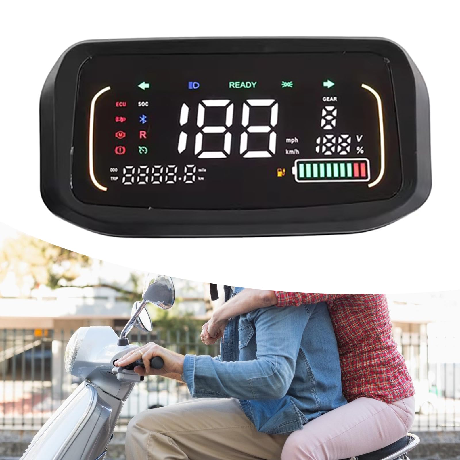 Amazon | 複数の電圧電動自転車ダッシュボード機器速度コントロール