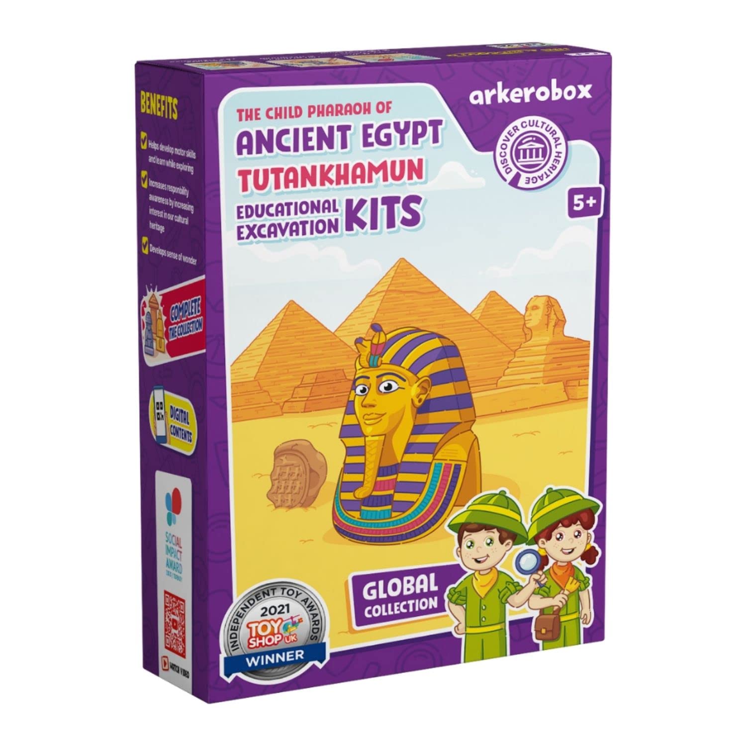 Buy ARKEROBOX Ancient Egypt Tutankhamun, Excavation Kits for Kids