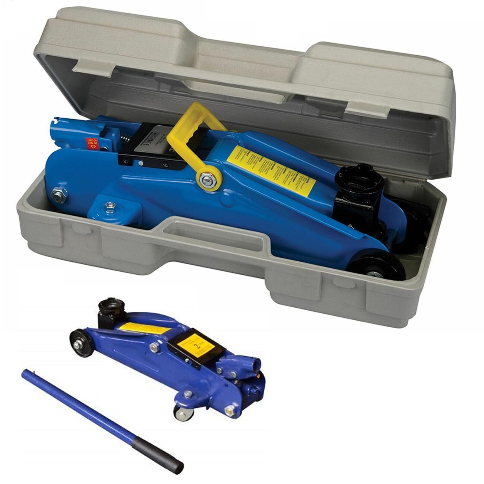 Cric Ciseau Professionnel 2T Renforcé pour Voiture/SUV/MPV avec Valise - Portée de Levage: 135-320mm