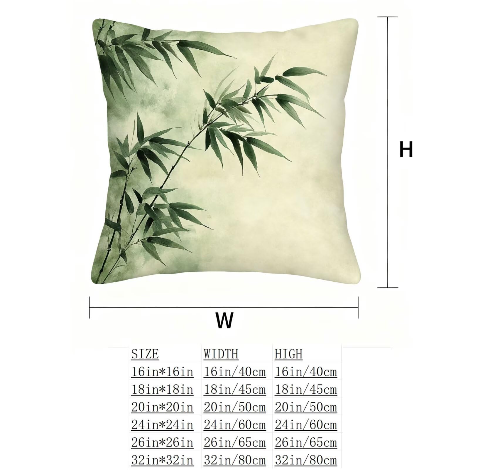 Verde Funda Cojin 60x60 Bambú Funda Almohada 60x60 Cojines Sofa Súper Suave Fundas Cojines Decorativos Fundas Almohadas 4 Piezas Almohada Cervicales y Cuello, para Hogar Cama Salon Decoracion E - 737