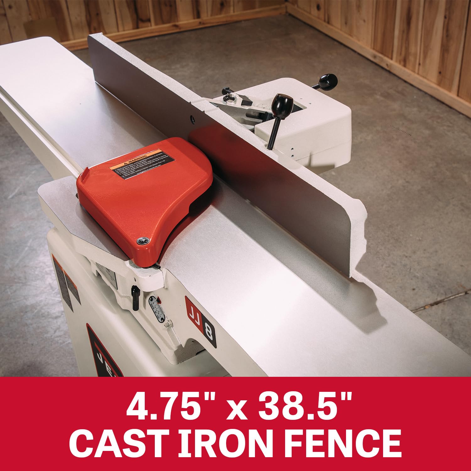 JET 8-Inch Jointer, 3 HSS Knives, 2 HP, 1Ph 230V (Model JWJ-8CS