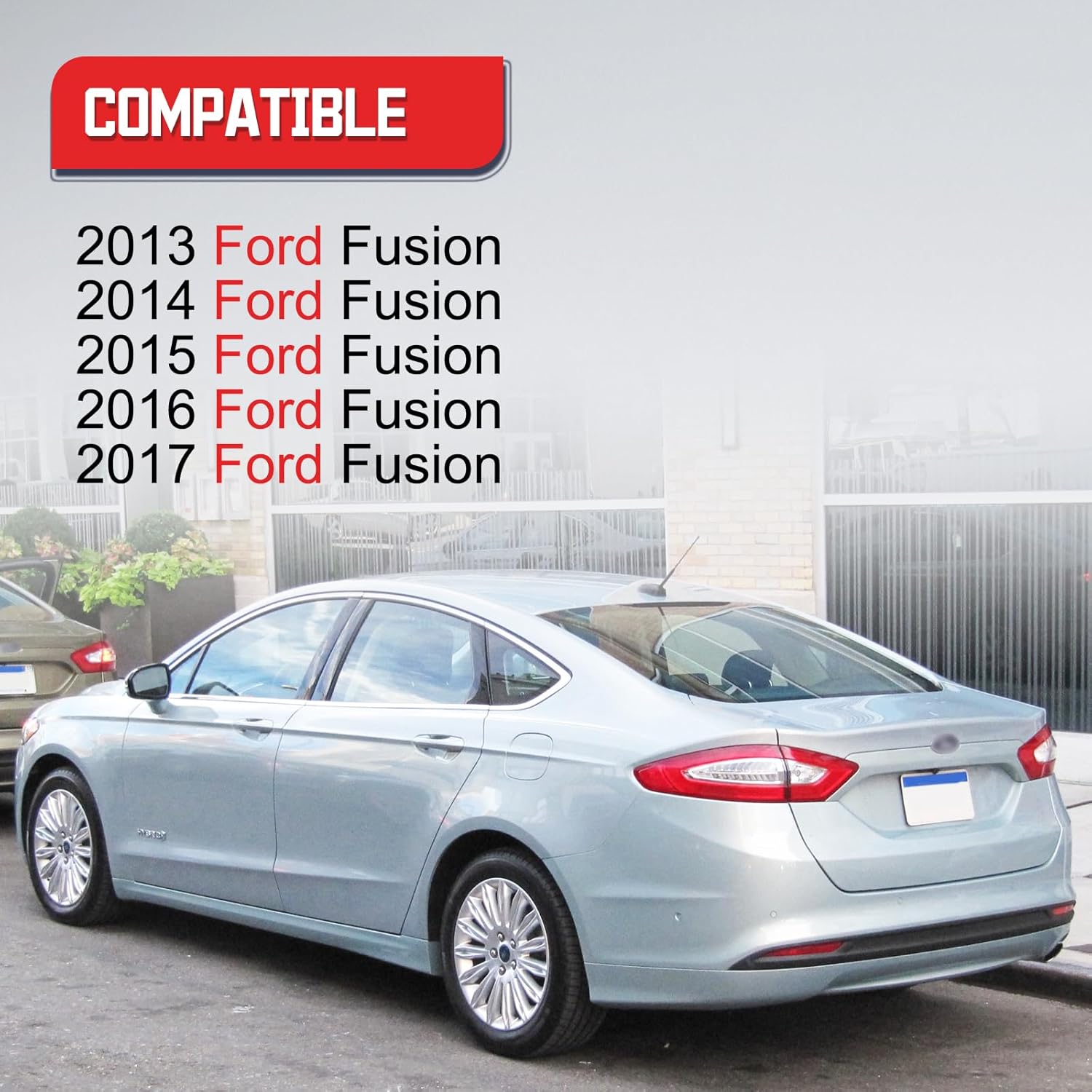 ES7Z-19G490-A Rear View Park Assist Backup Camera Compatible with 2013 2014 2015 2016 Ford Fusion Parking Assist Camera Replace# ES7T19G490A (ES7Z-19G490-A)