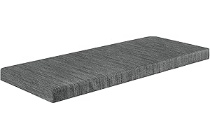 Grey Washable Non-Slip Entryway Shoe Rack Narrow Bench Cushion Cover Pad