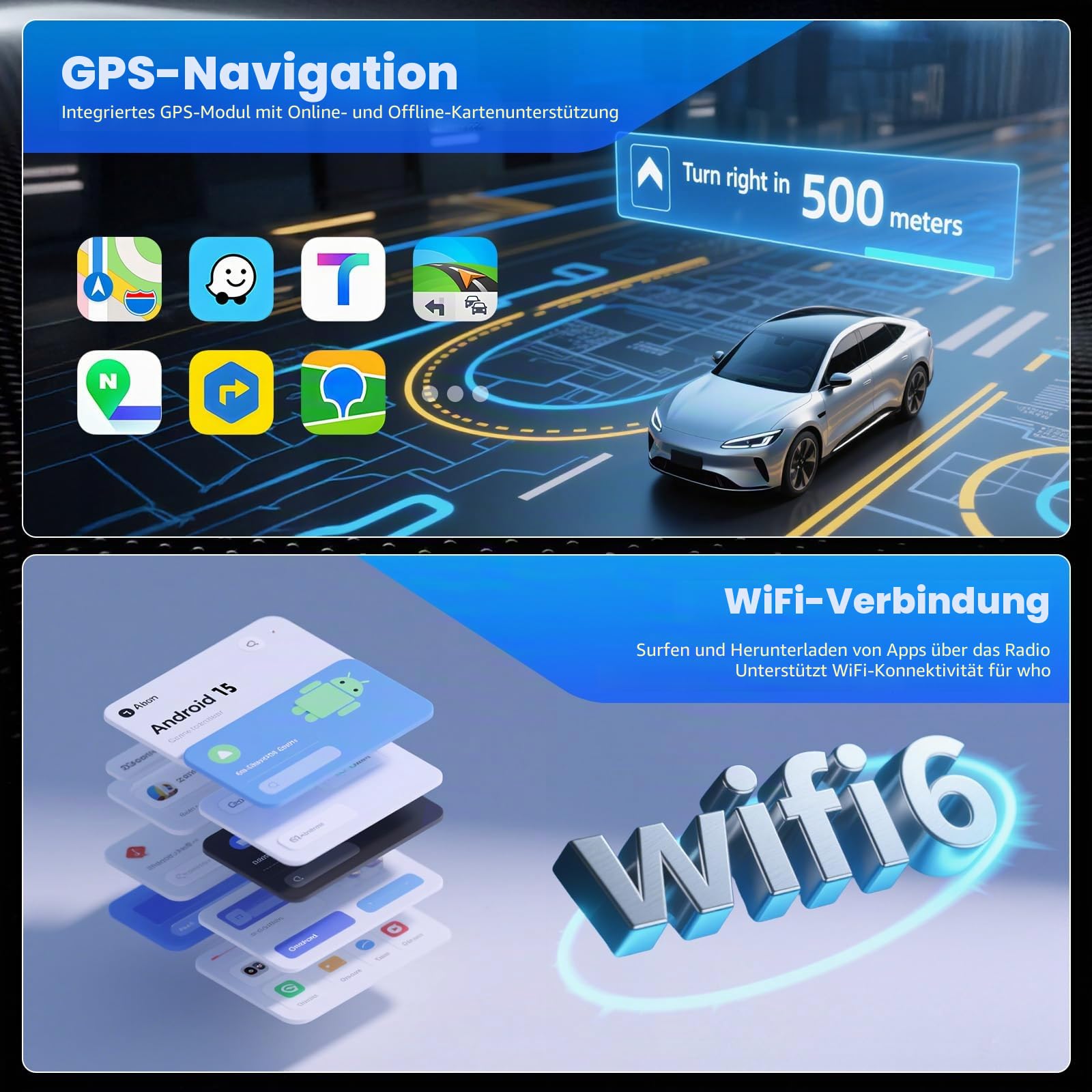 4+64GB Android 15 CarPlay Android Auto Autoradio für VW Golf 5 Golf 6 Passat Jetta T5 EOS Polo Touran Seat Sharan 7 Zoll Autoradio Mit Bildschirm Bluetooth FM RDS GPS WLAN SWC EQ Rückfahrkamera Canbus
