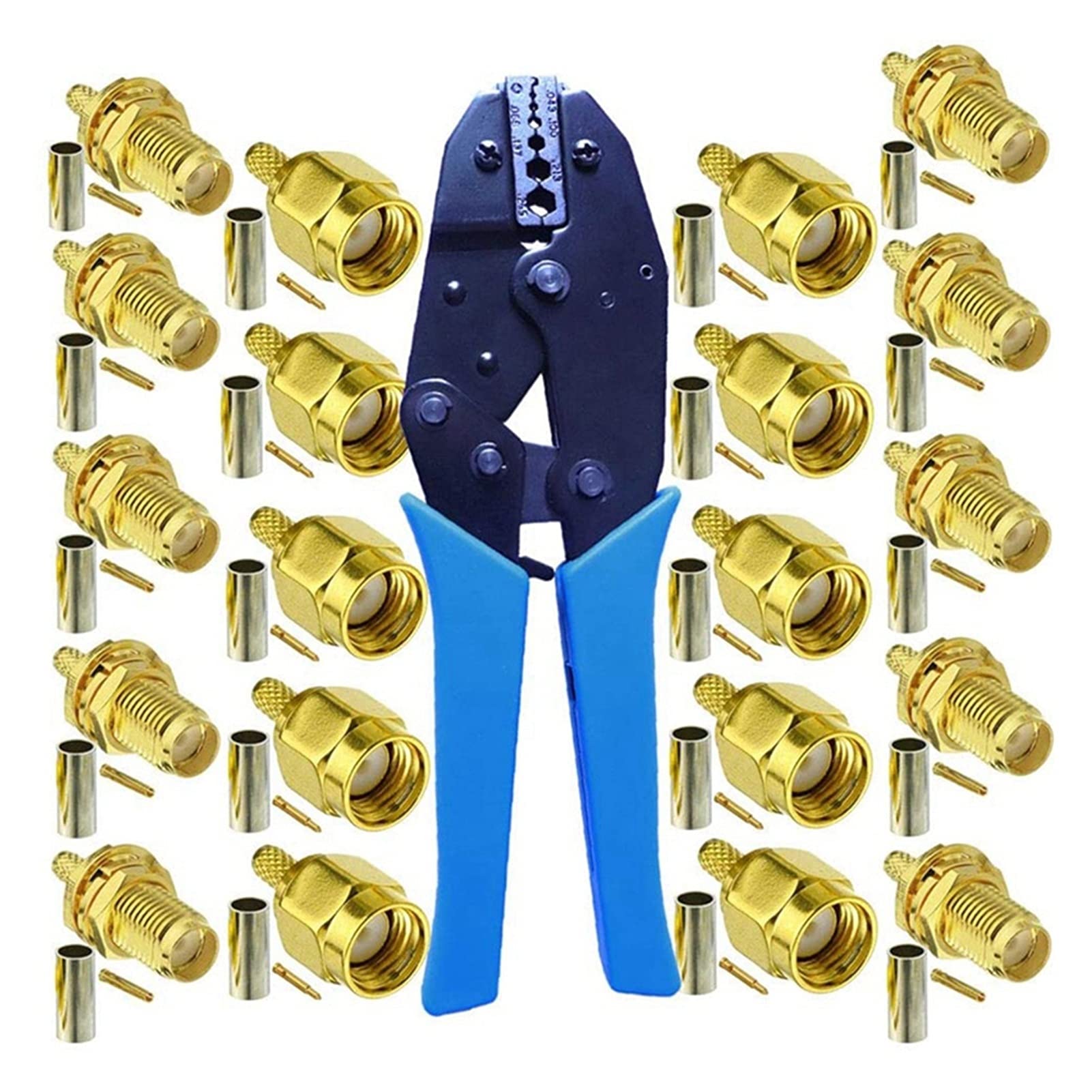 10pcs SMA Connecteurs coaxiaux masculins et femelles SMA-RG174 RG316 Câble d'extension d'antenne wifi