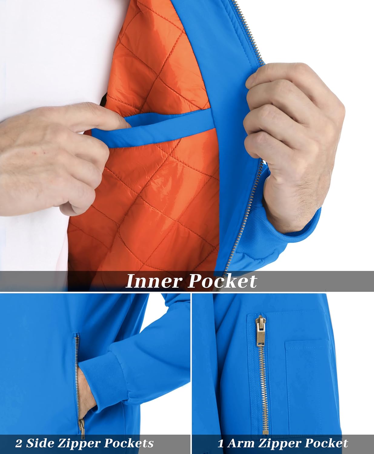 MAGNIVIT Men's Bomber Jacket Casual Fall Winter Military Jacket and Coats Outwear - Image 6