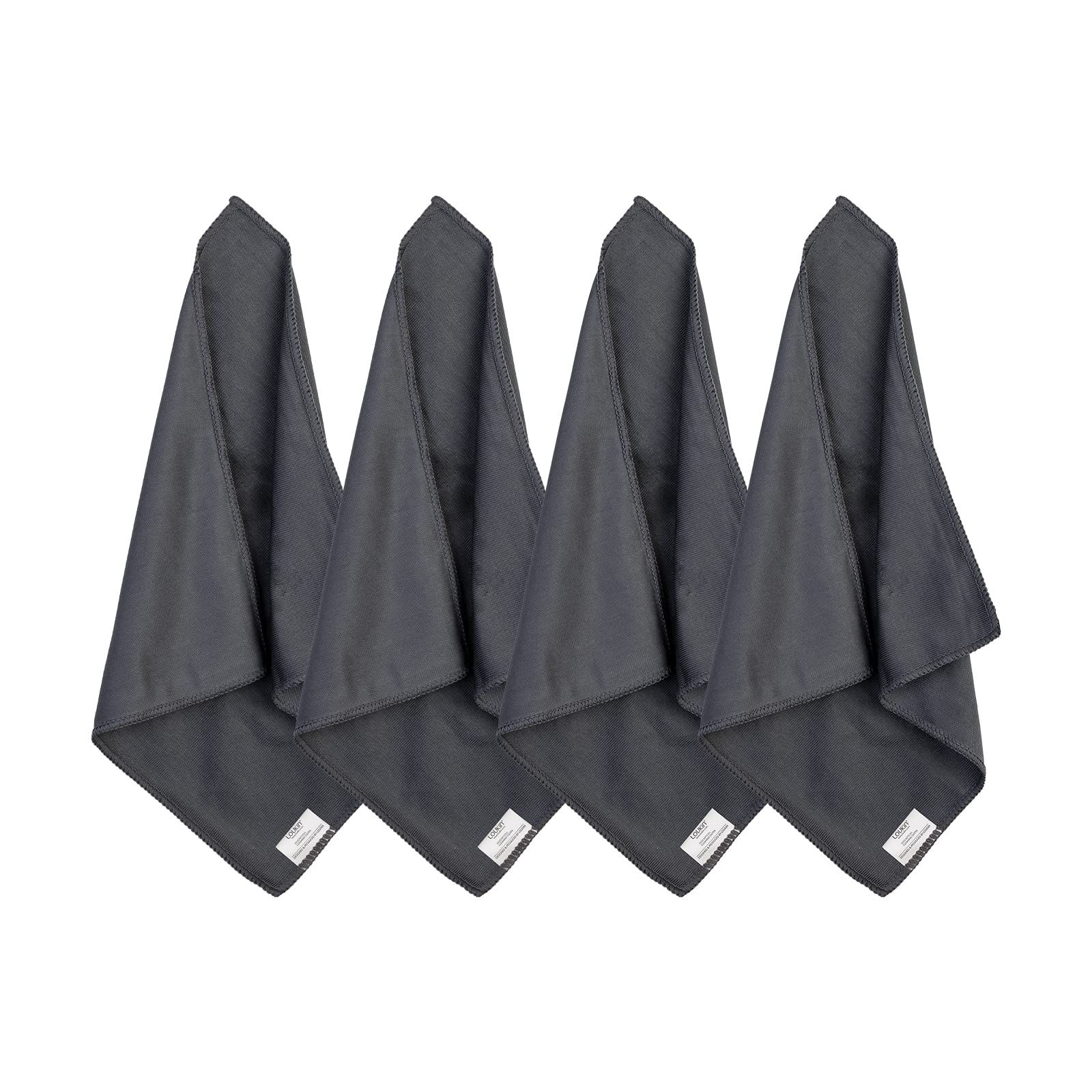 4-Pack Magnetic Whiteboard Cleaning Cloths With Cleaner - Reusable Microfiber Eraser Cloths For Classroom & Office