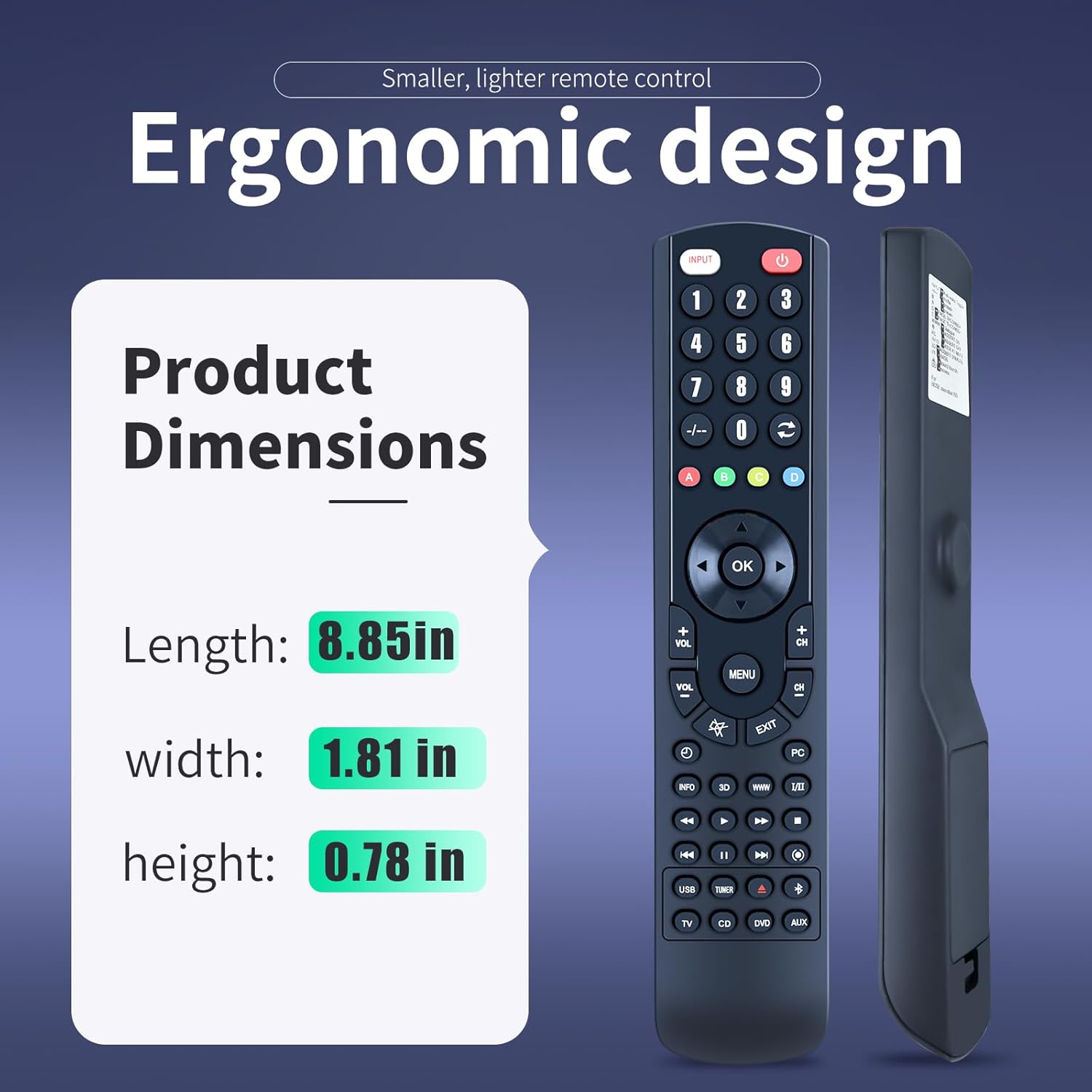 Replacement Remote Control Only for Bose Smart Soundbar 700, 809954-0020