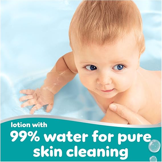Pampers 99% Water Baby Wipes, 540 Count