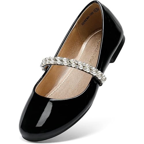 DREAM PAIRS Girls Toddler/Little Kid/Big Kid Serena-100 Mary Jane Ballerina Flat Shoes
