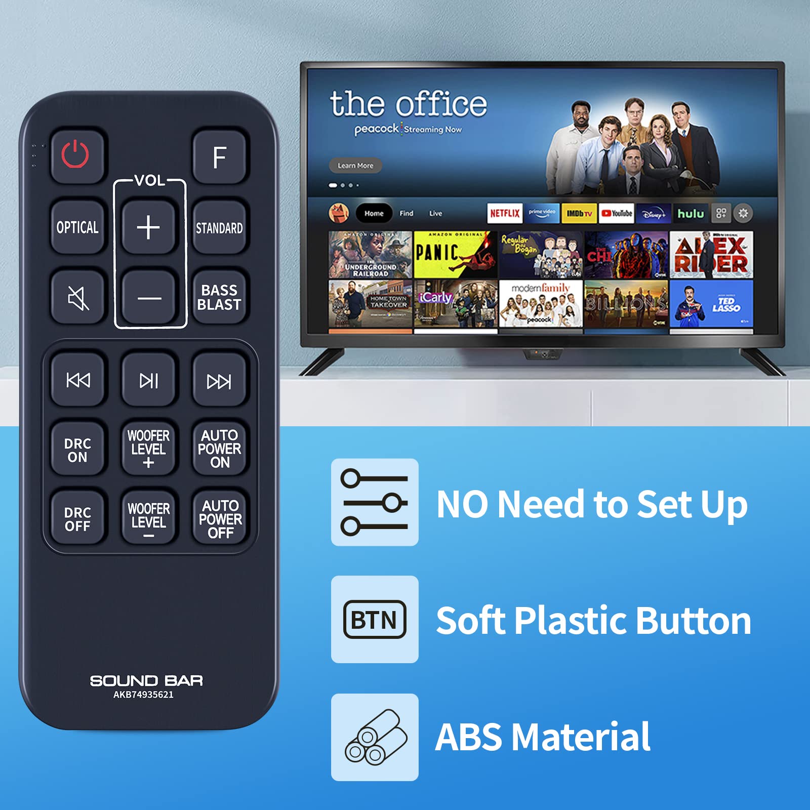 Telecomando Universale Per TV Sharp Aquos LC52LE640 LC60C6500U LC70C6500U GB105WJSA