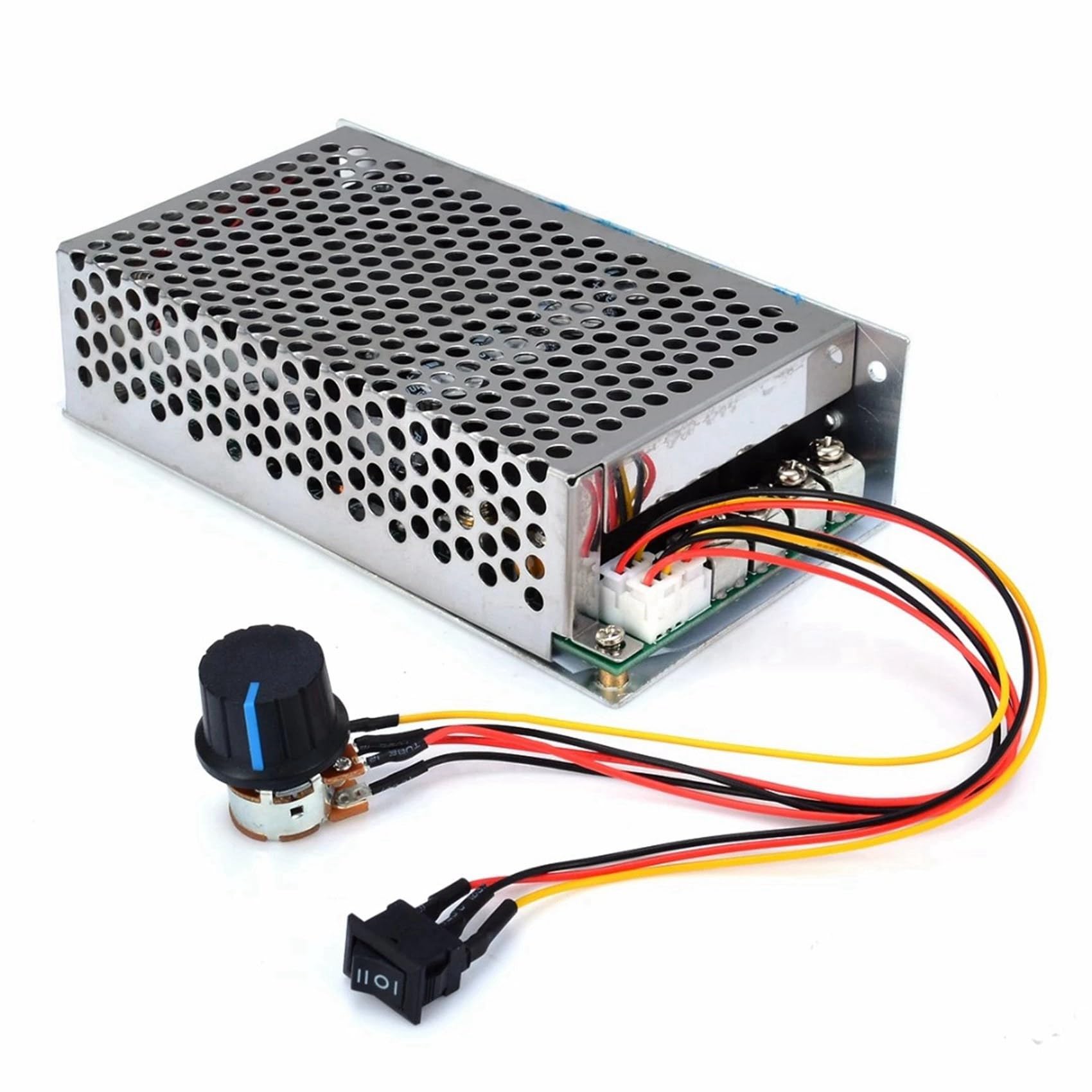 2X Controlador de Velocidad DC 10-50V 100A 3000W Controlador de Velocidad del Motor de Control PWM Reversible Programable