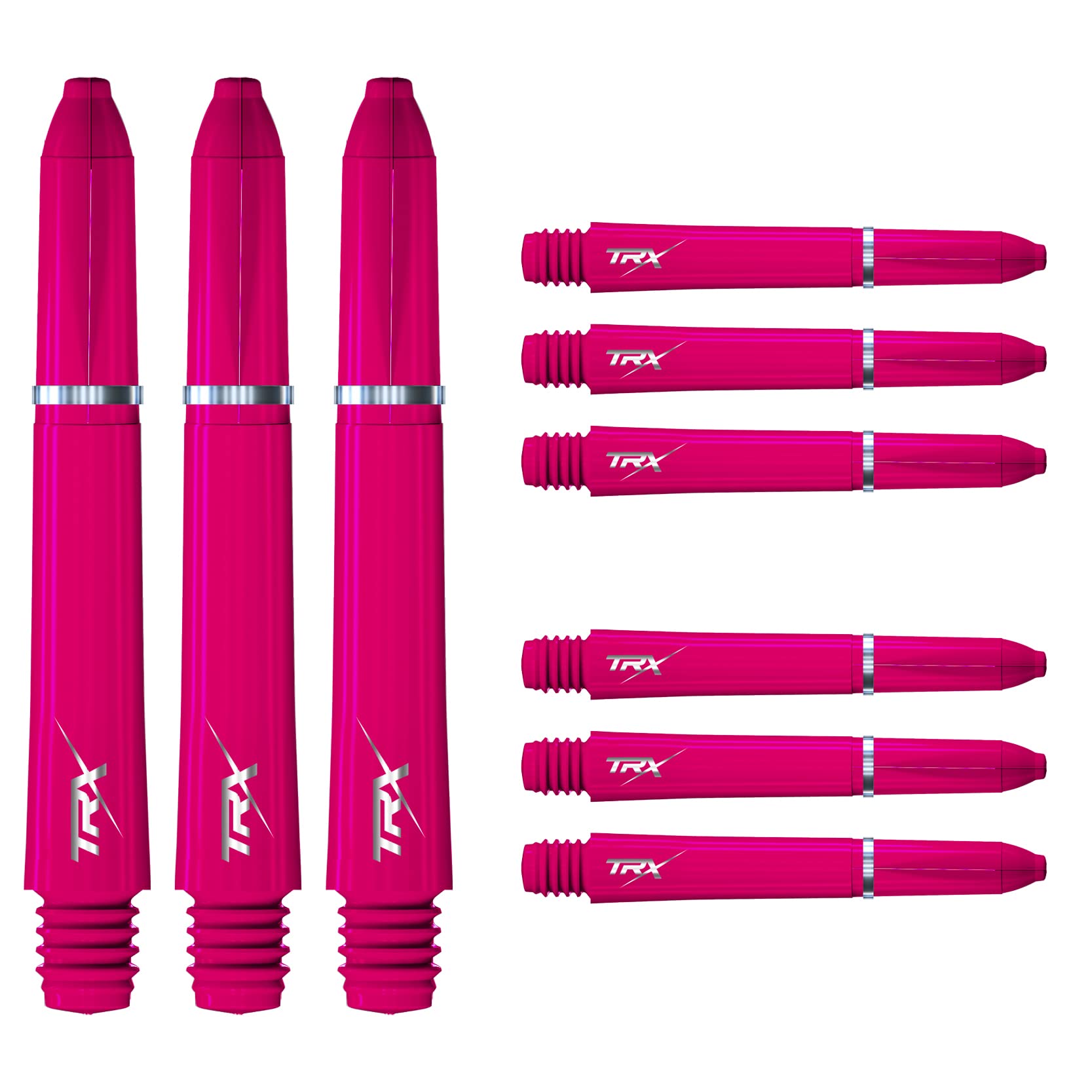 RED DRAGON TRX Extra Korte Blauwe Stengels - 4 sets per verpakking (12 stengels in totaal