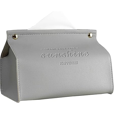 Amazon ティッシュケース ティッシュカバー おしゃれ ティッシュホルダー Pvc 防水 ティッシュボックス ケース 北欧風 スナップボタン付き 車 お部屋 装飾品 グレー ティッシュケース ホルダー オンライン通販