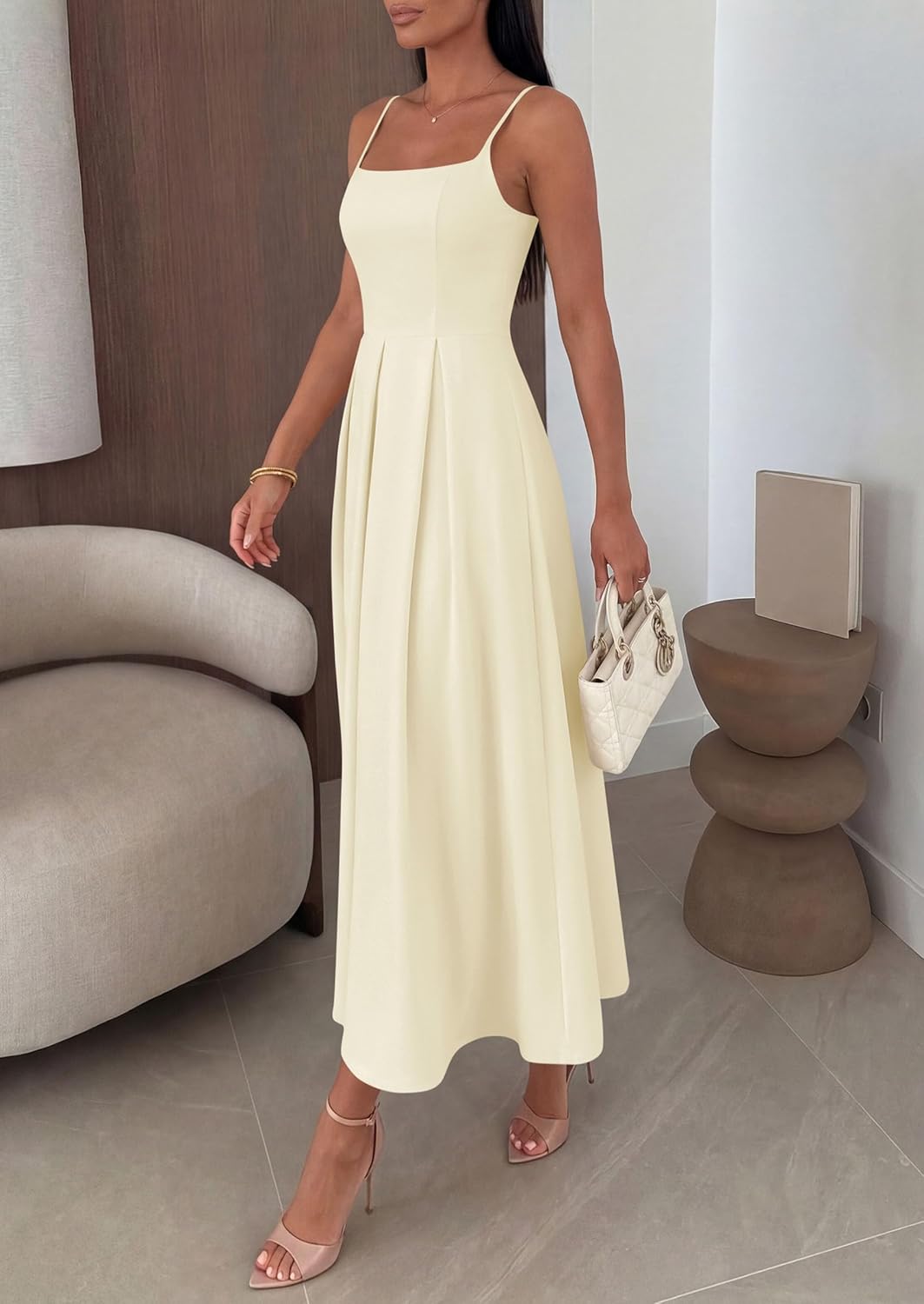 PRETTYGARDEN Cocktail Dresses for Women 2026 Spring Elegant Ruffle A Line Long Flowy Summer Formal Wedding Guest Maxi Dress - Image 8