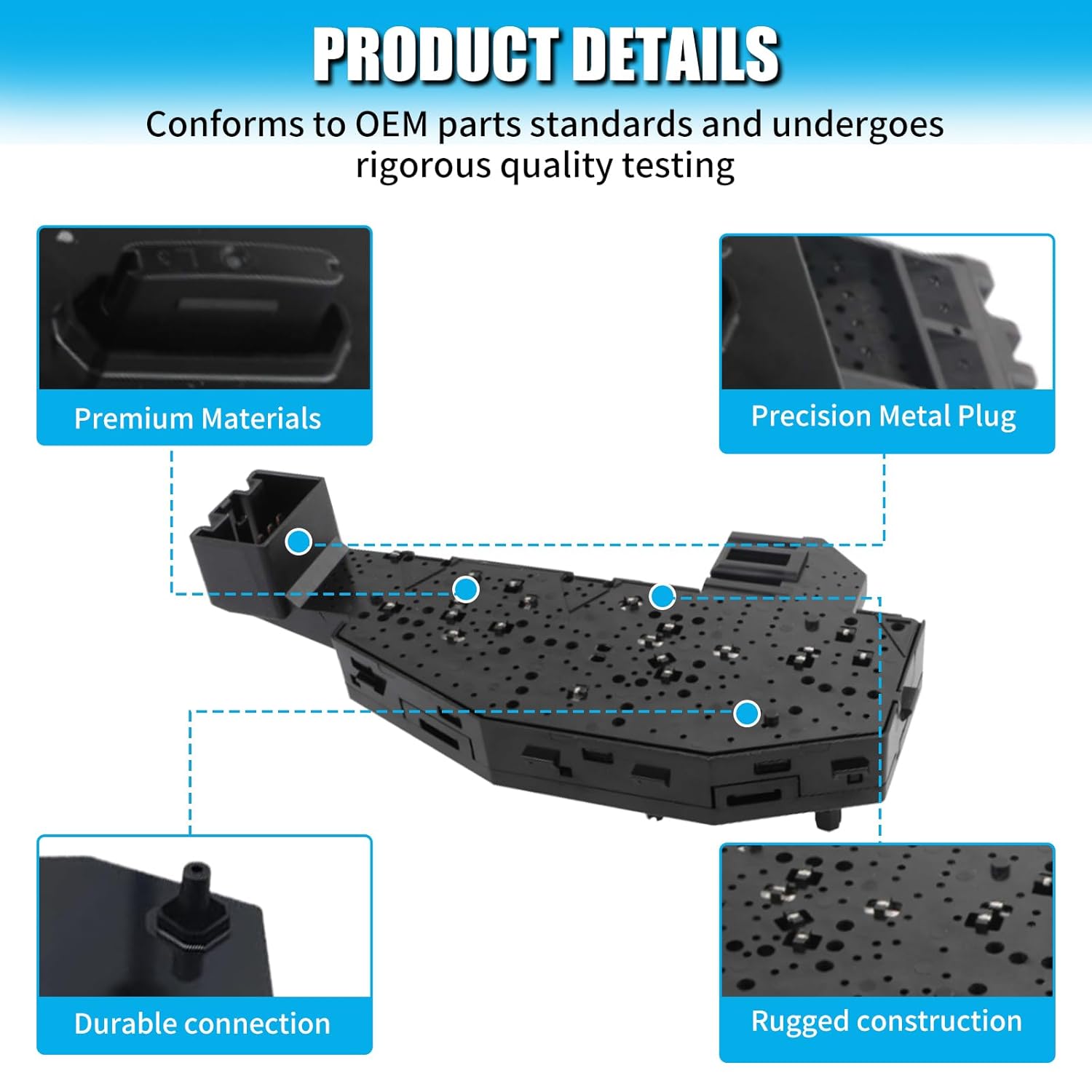 23247095 Replacement Driver Side Power Seat Adjust Switch, Compatible with Chevy Silverado/Suburban/Tahoe 2015-2020, GMC 2015-2020, Cadillac 2013-2020, Left Side Control Button