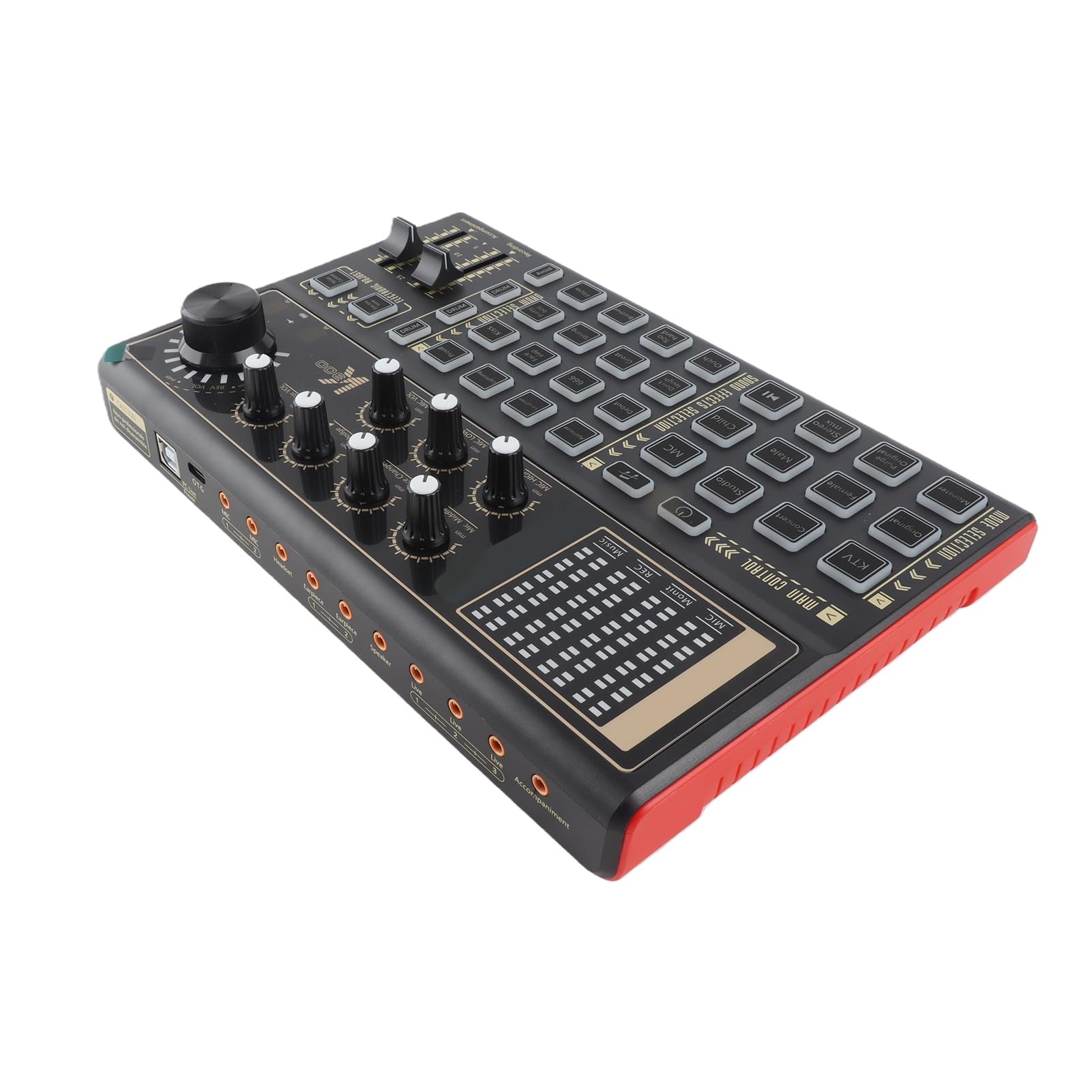 SK300 Live-Soundkarten-Voice-Changer-Mixer mit Hoher Kompatibilität für Smartphone-Computerspiele, Drahtlose Verbindung Verfügbar (Soundkarten-Kit)