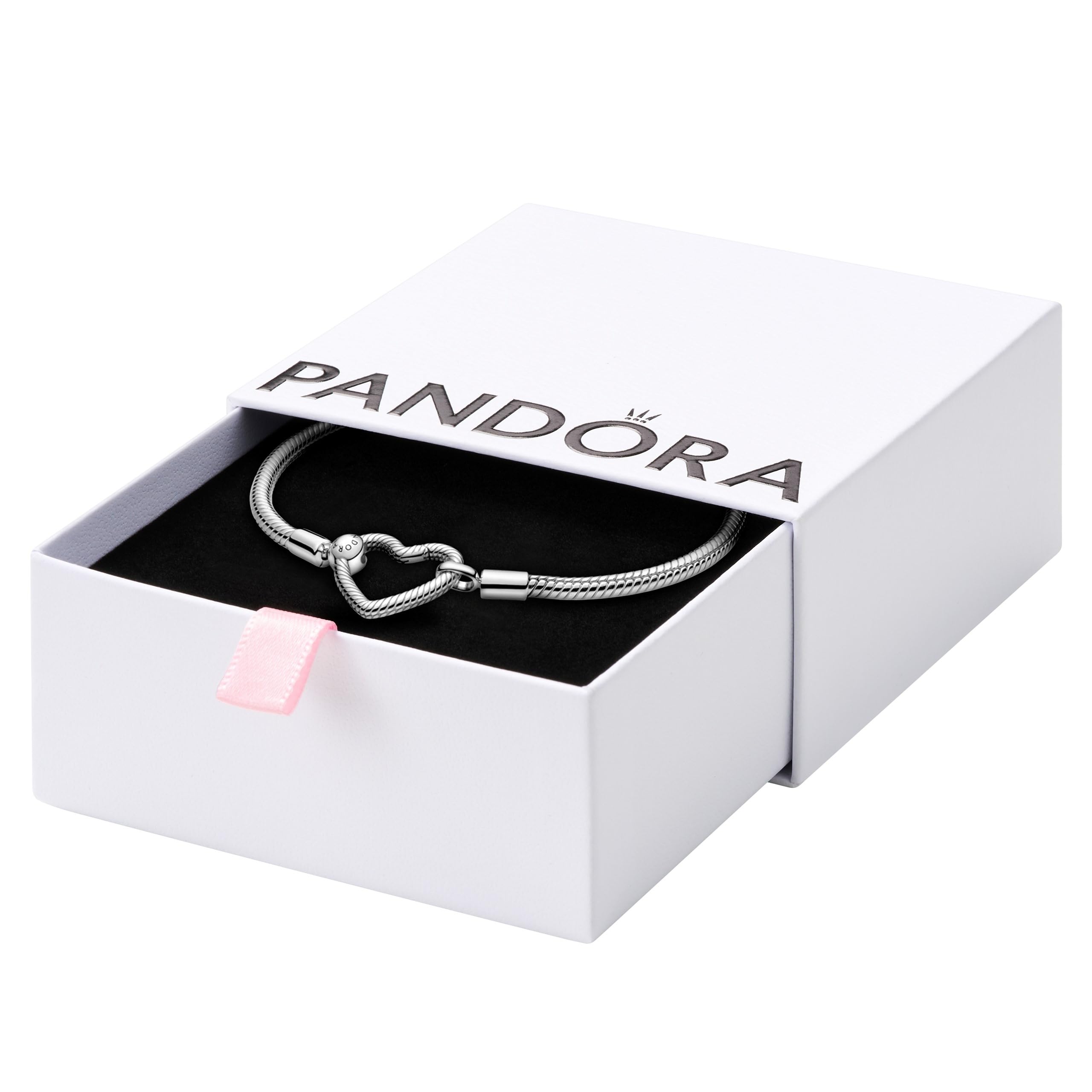 PANDORA Armband Moments Herzverschluss silber 599539C00 17 cm