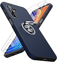 Vista 1 de JAME Funda para teléfono Samsung Galaxy A17/A26 5G con protector de pantalla [2 paquetes] Soporte de anillo Soporte Doble Capa Grado Militar a