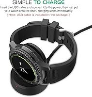 Vista 3 de Galaxy Watch Charger 42mm 46mm, Replacement Charging Dock Cradle for Samsung Galaxy Smart Watch SM-R800 SM-R810 SM-R815 Gear S2 S3