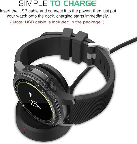 Miniatura 3 de Cargador de reloj Galaxy de 1.654 in y 1.811 in, base de carga de repuesto para Samsung Galaxy Smart Watch SM-R800 SM-R810 SM-R815 Gear S2 S3 Sport