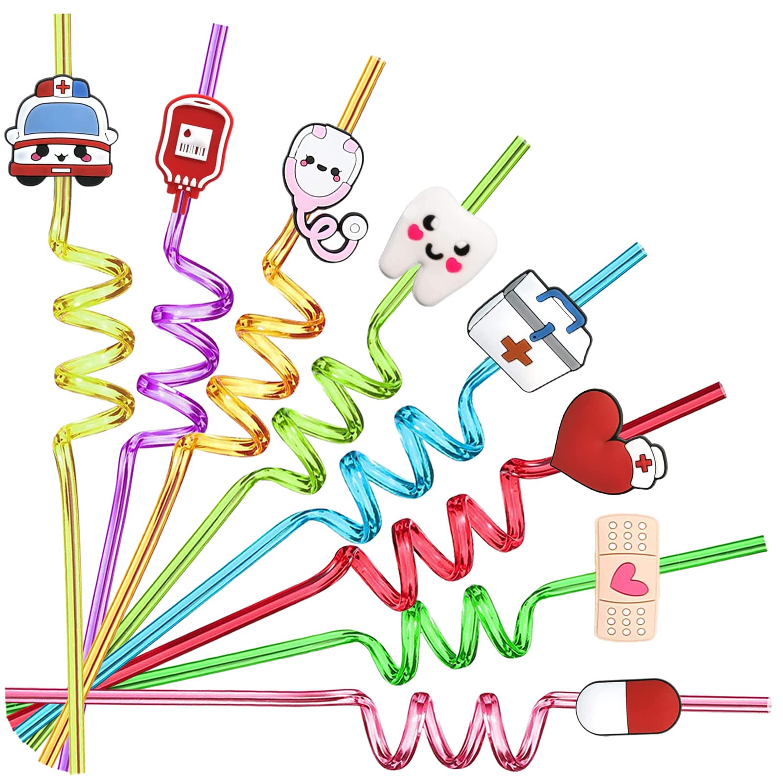 24PCS Medical Theme Party Supplies,Nurses Week Decorations,Medical School Graduation Party Decorations, Suitable for Medical Theme Party,With 2 Pieces