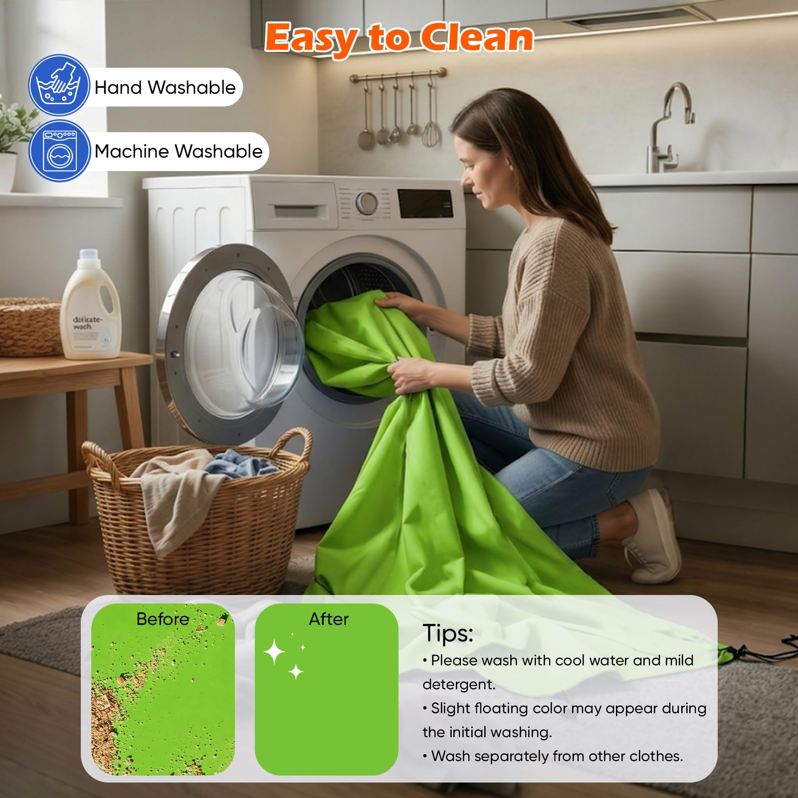 Tenda da spiaggia 2 x 2,1 m, Parasole UPF50+ Portatile per 2-3 Persone – Kit Parasole da Esterno con Pali, Picchetti, Corde e Borsa Trasporto – Ideale per Spiaggia, Campeggio, Picnic – Verde