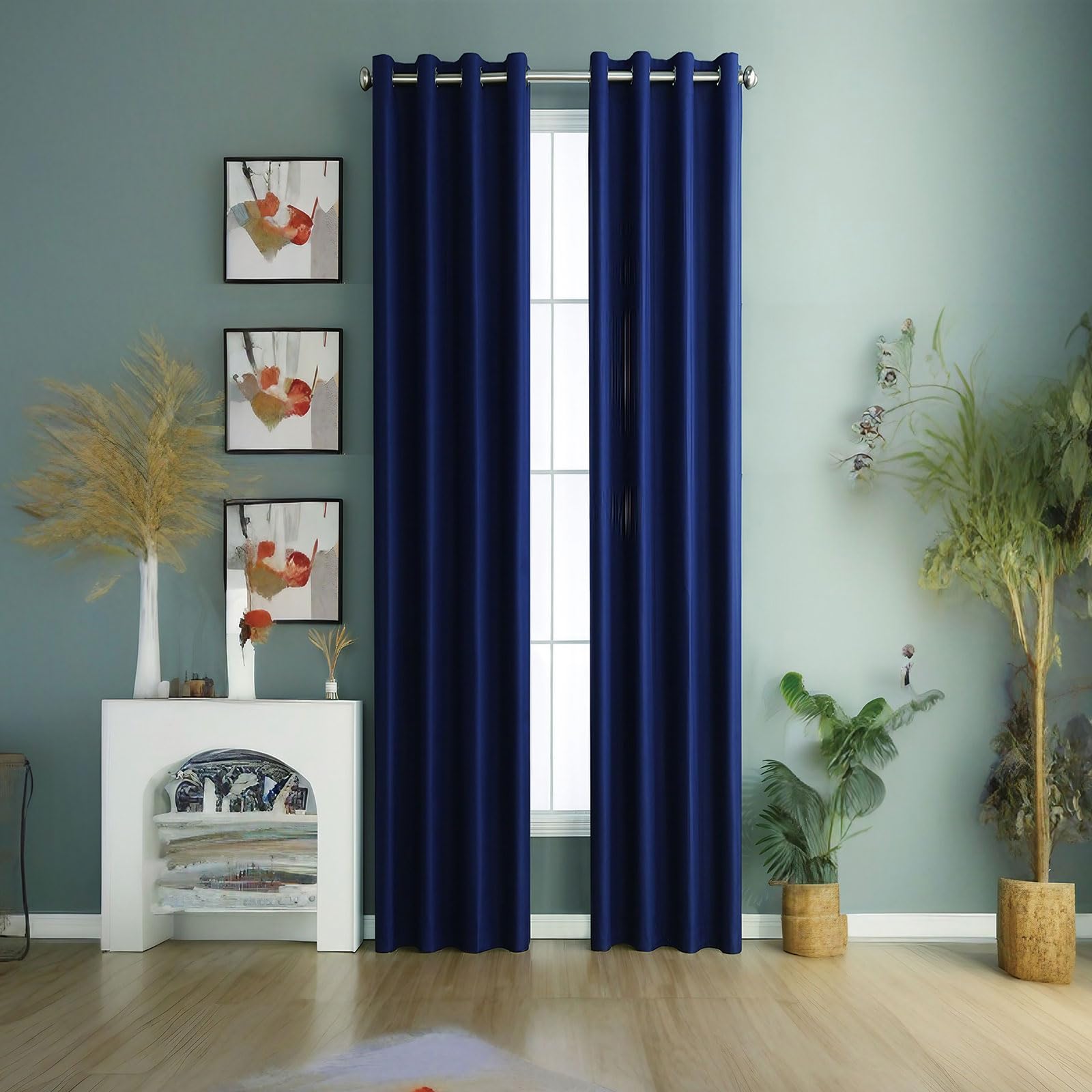 ABBRIGE Extra Long Blackout Curtains 72 to 240 Inch Long