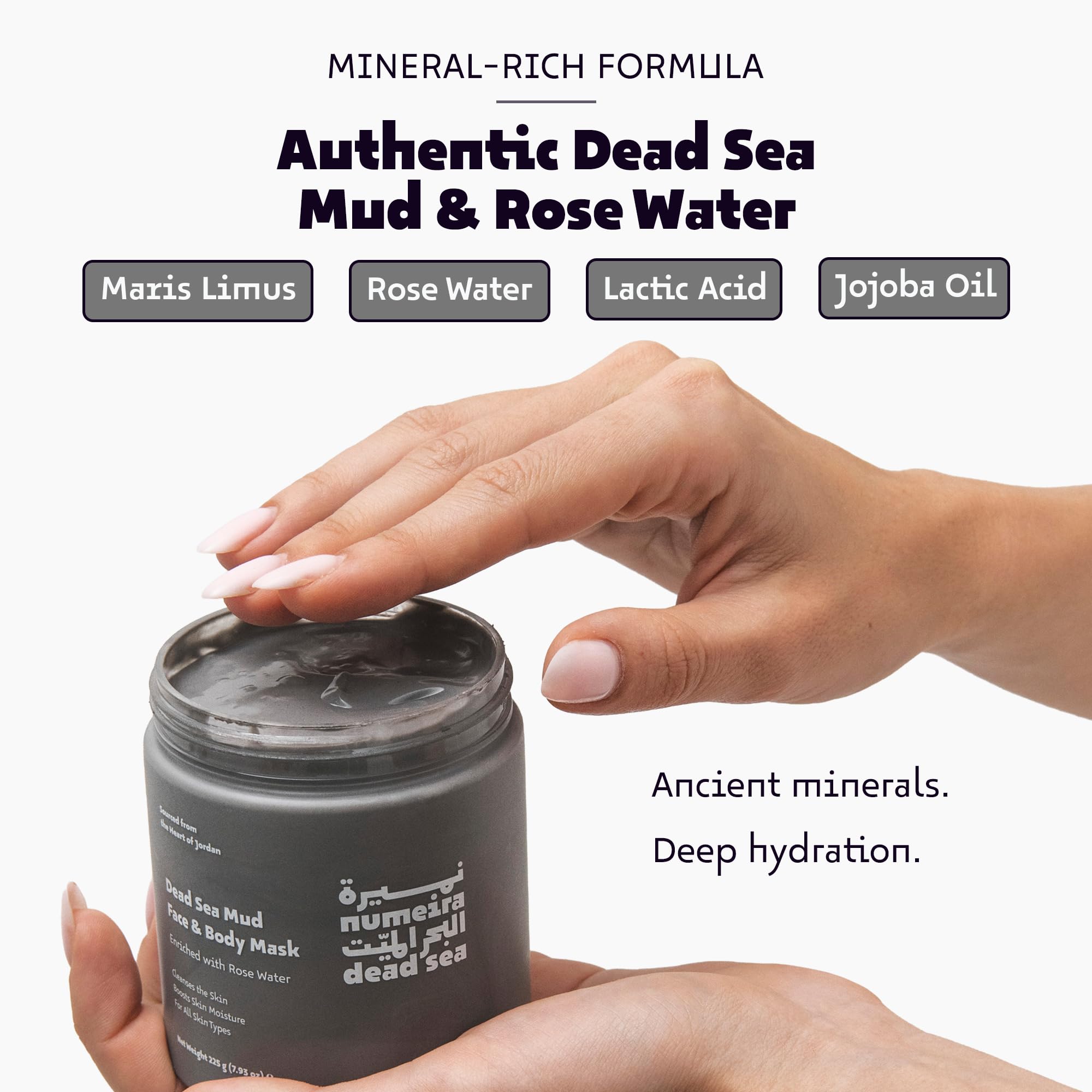 Amazon.com : Numeira Dead Sea Mud Mask for Face & Body with Trace