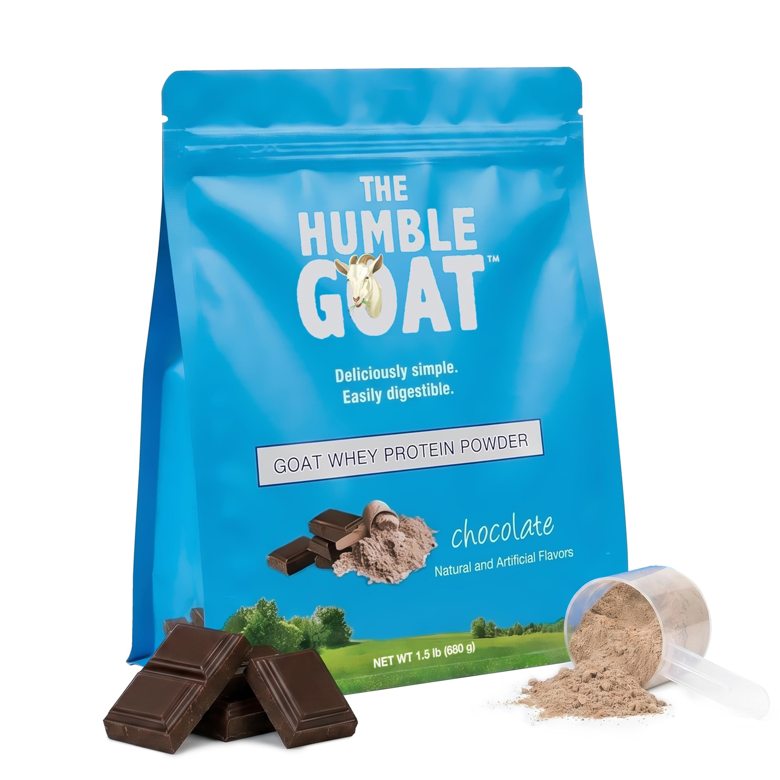 The Humble Goat Proteína whey de leite de cabra sabor chocolate 681 g