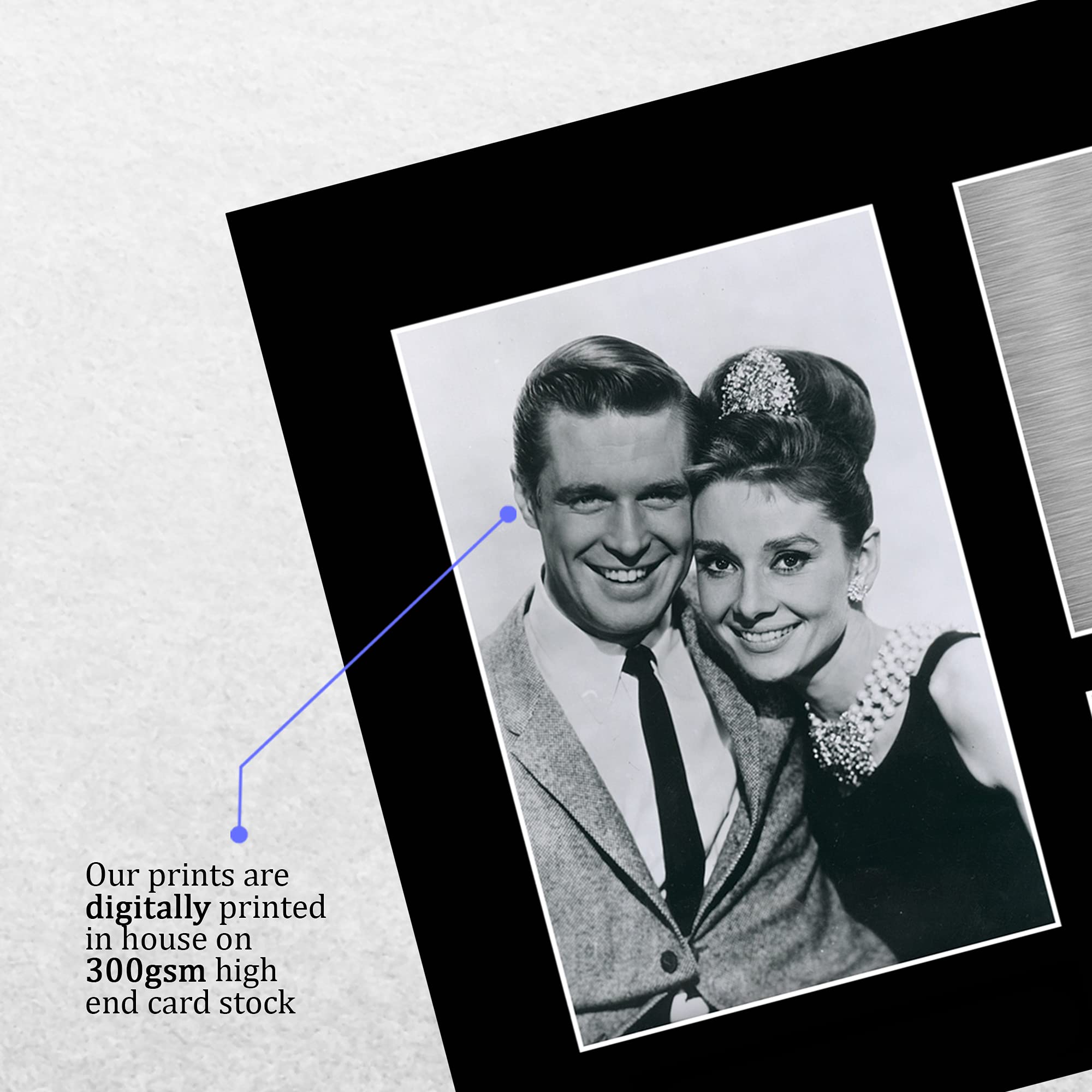 オードリー・ヘプバーンとジョージペパード直筆サイン入り超大型写真 