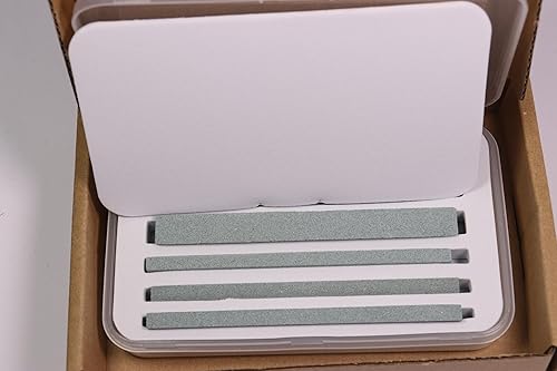 Miniatura 9 de Juego de piedras de afilar, 6 piezas de afilador de madera 180# 180, palos de lijado de piedra de afilar, juego de pulido grueso para afilar cincel