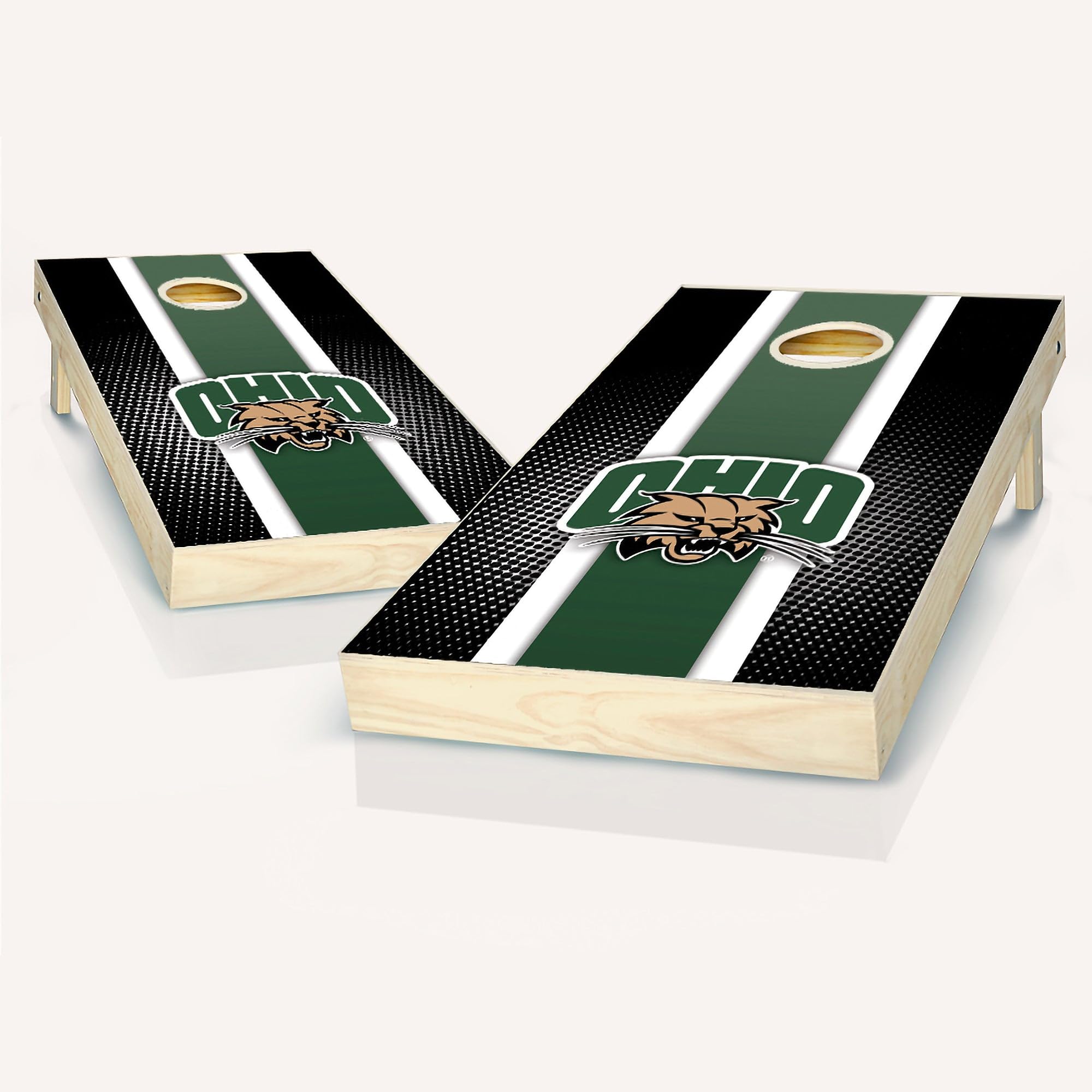 Ohio Stripe Cornhole Set - Include Case + Edge Lights + Score