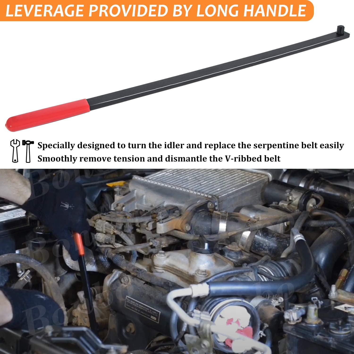 Bonbo Serpentine Belt Tool for Mercedes Benz M270 Engine Replace JTC 4346 & MM# 270589000700