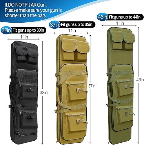 Miniatura 2 de Bolsa para rifle, mochila táctica larga para rifle, estuche portátil para escopeta para almacenamiento y transporte de armas de fuego, adecuada para