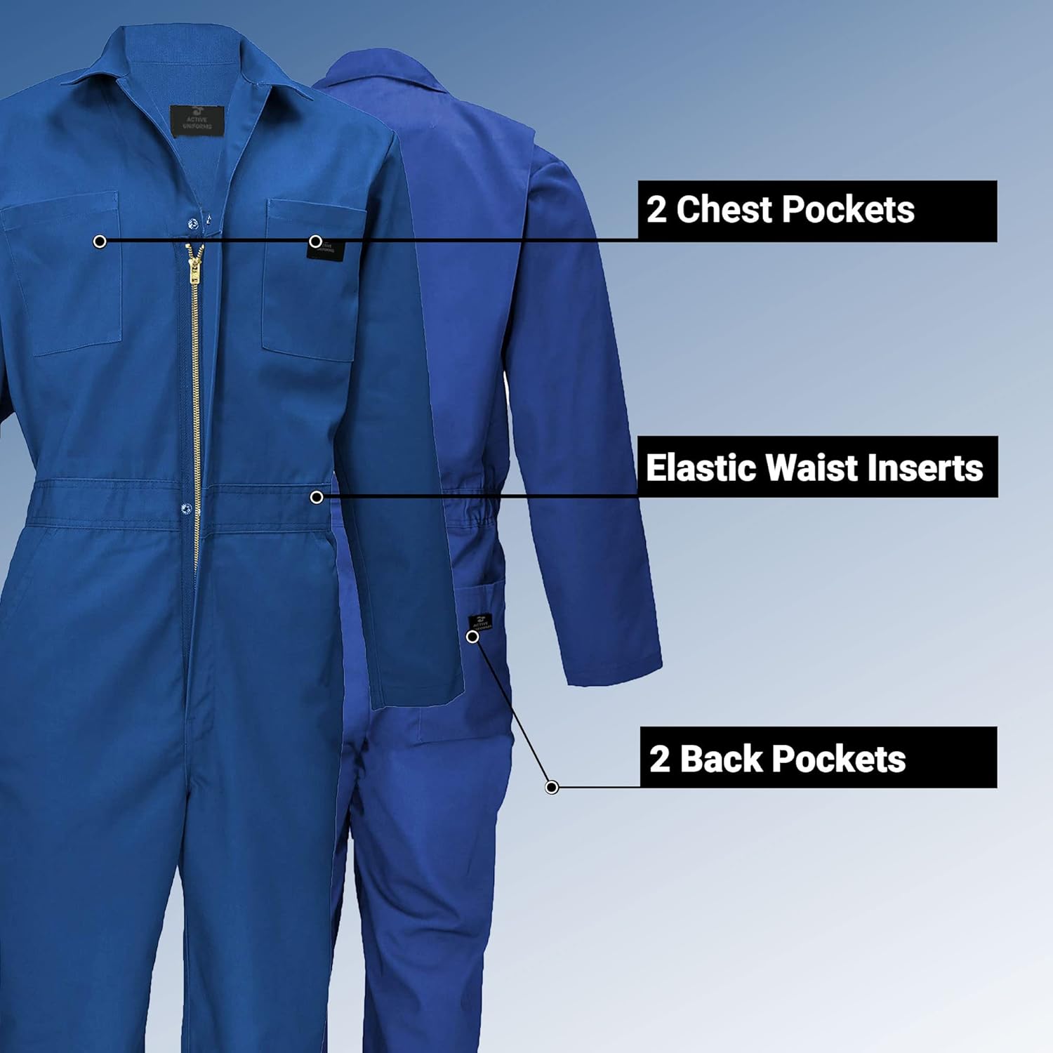 Overall Workwear Men Long Sleeve Coveralls