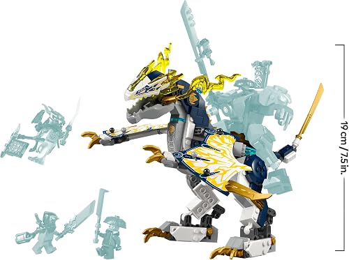 LEGO NINJAGO Le Robot Dragonnier De Rogue - Jouet Ninja Avec Figurines De Dragon & Robot - 4 Minifigurines Dont Lloyd & Arin - Lame De Révélation - Cadeau Pour Garçon 8 Ans & Fans De La Série TV 71843 - 8