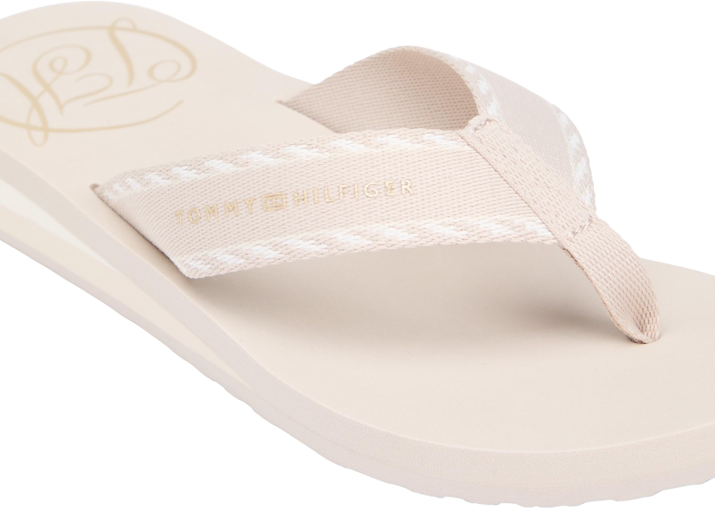 Tommy Hilfiger Damskie klapki HILFIGER WEBBING BEACH SANDAL FW0FW09038, KHAKI (klasyczny kamień), 41, Khaki klasyczny kamień, 41 EU