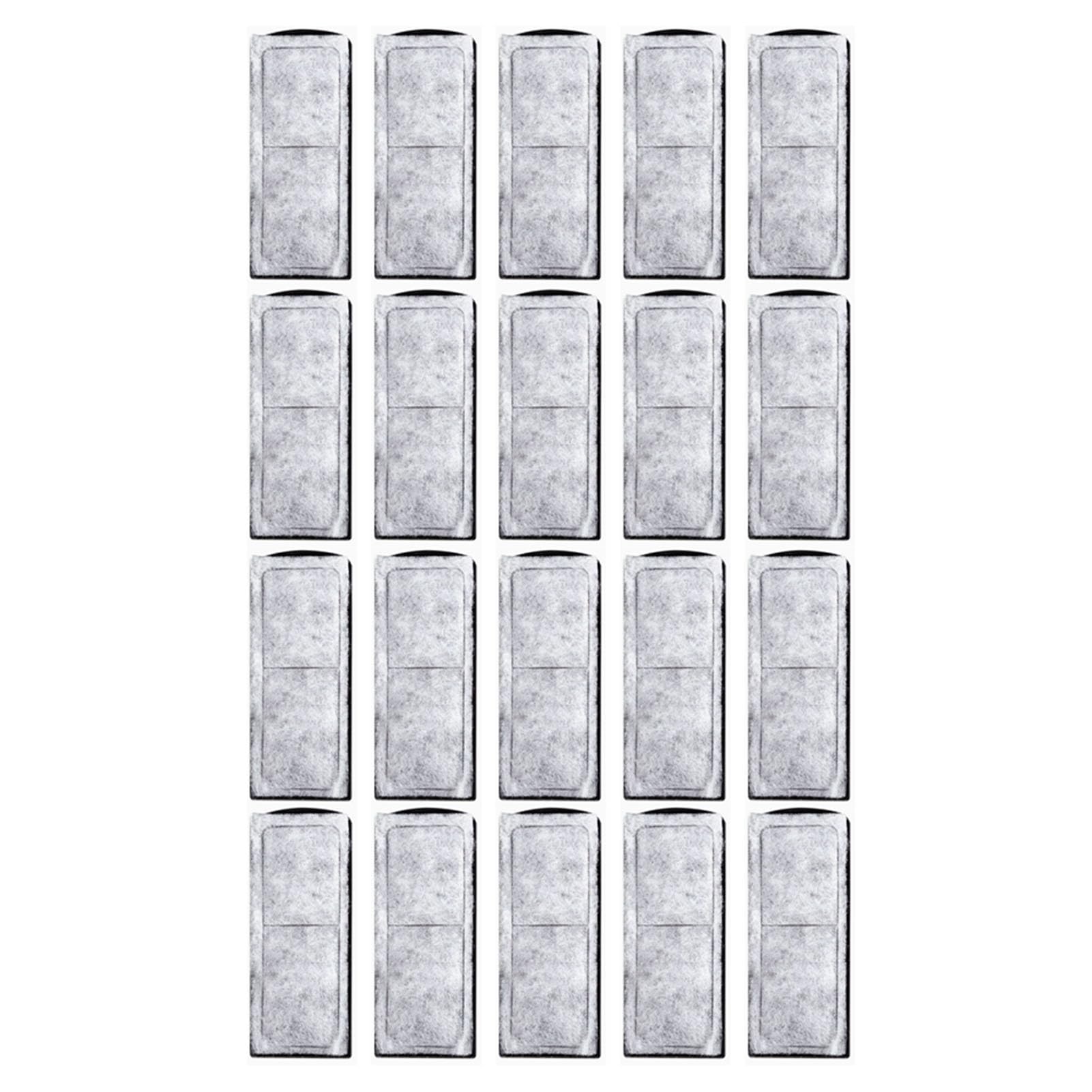 Qcwwy 20PCS Fish Tank Filter Cartridge, 4 Stage Activated Carbon