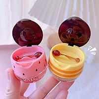 Vista 7 de Bálsamo labial Bee Balm Honey Pot, máscara de fresa, prevención hidratante, exfoliantes labiales secos y agrietados, bálsamo labial hidratante