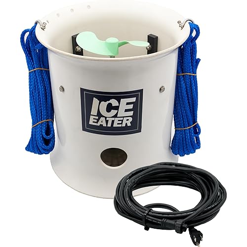 Ice Eater Submersible Pond & Lake Deicer for Boat Docks & Marinas, Winter Water Pump for Circulation & Aeration, P750 3/4 Horsepower - 25 Ft Cord 115V