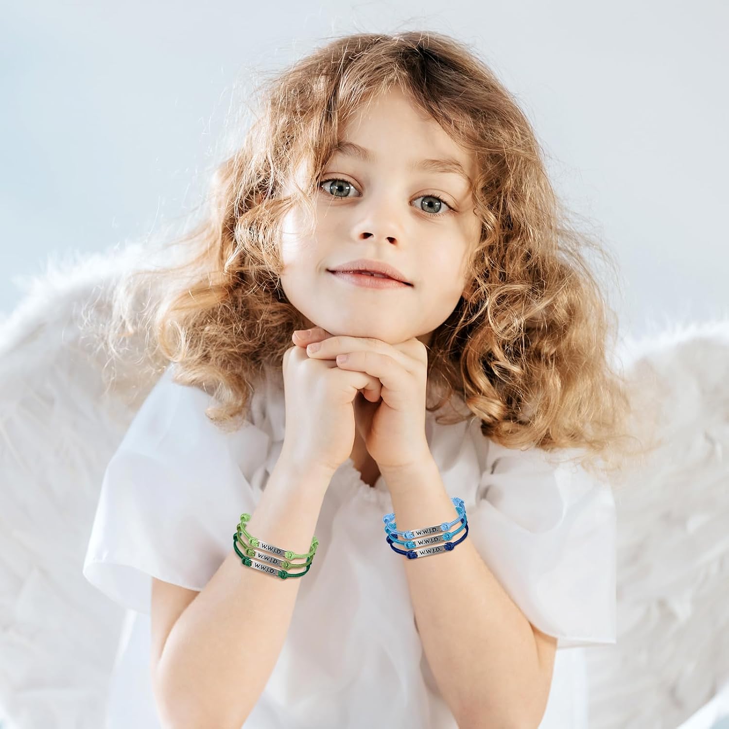 Huquary 24 Pcs WWJD Bracelets Bulk What Would Jesus Do Christian Religious Wristbands for Kids Women Christmas Church Gifts