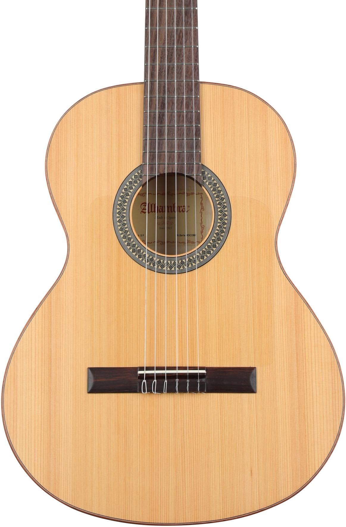 Alhambra 6 String Acoustic Guitar, Right, Solid Canadian Cedar, Flamenco (2F-US)