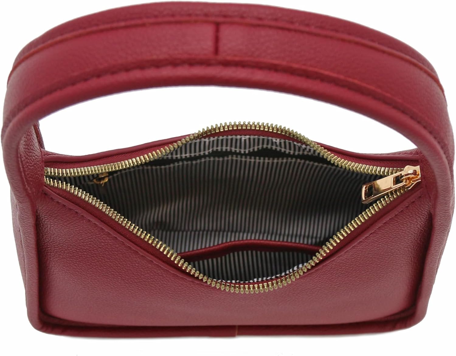 FashionPuzzle Small Minimalist Shoulder Bag for Women, Faux Leather Underarm Purse, Chic Top Handle Handbag for Everyday
