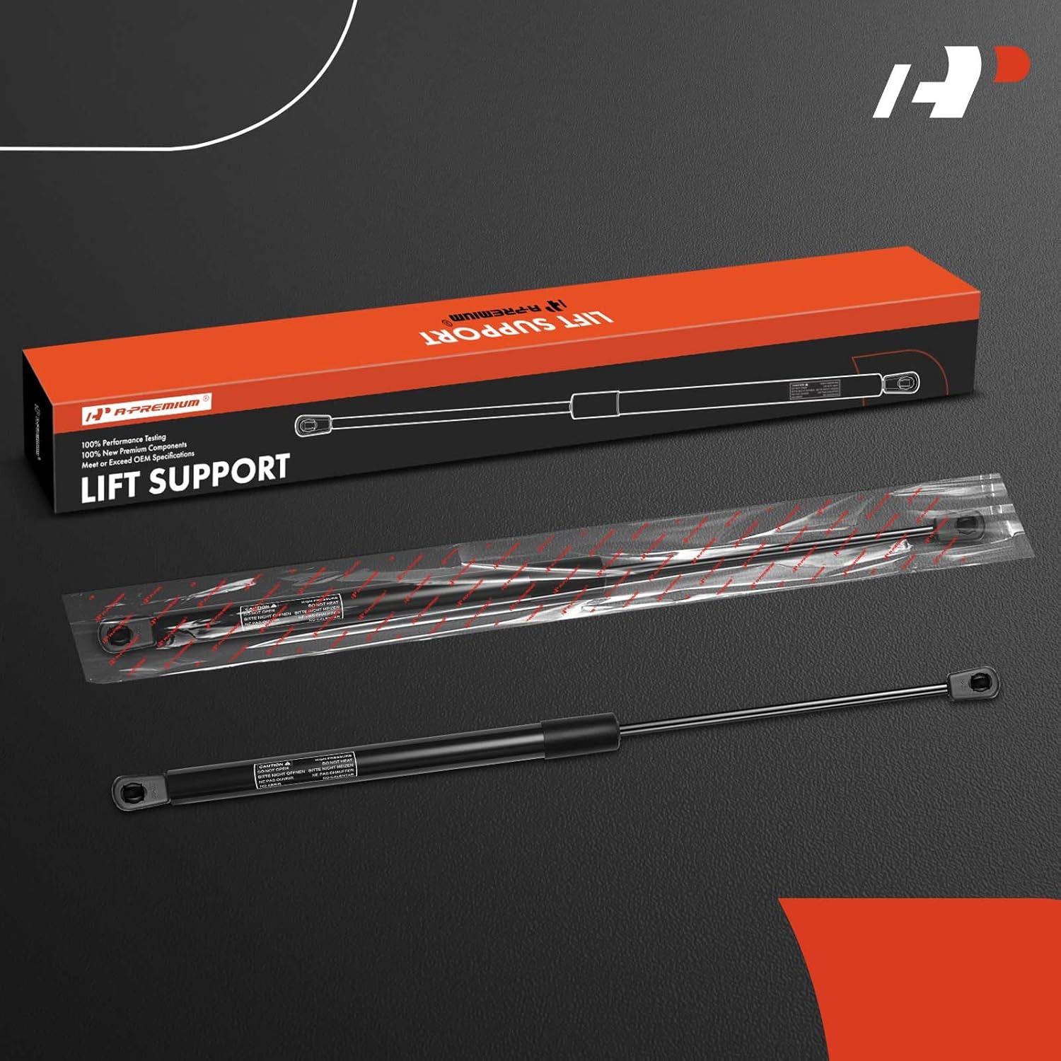 A-Premium 17.13 inch 97lb 17" Lift Supports Gas Prop Spring Strut Shock Compatible with Toolbox RV Camper Tonneau Cover Cabinets Sliding Window Storage Bed Bench Lids Basement Door Boat Hatch 2-PC Set