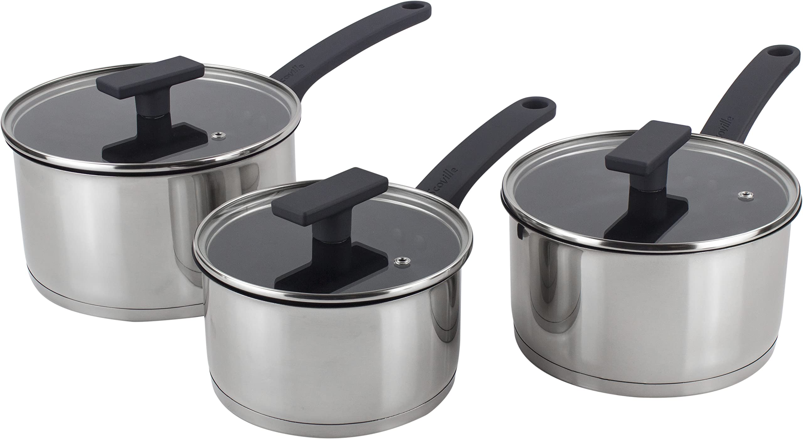 Scoville Live Well 3 Piece Saucepan Set