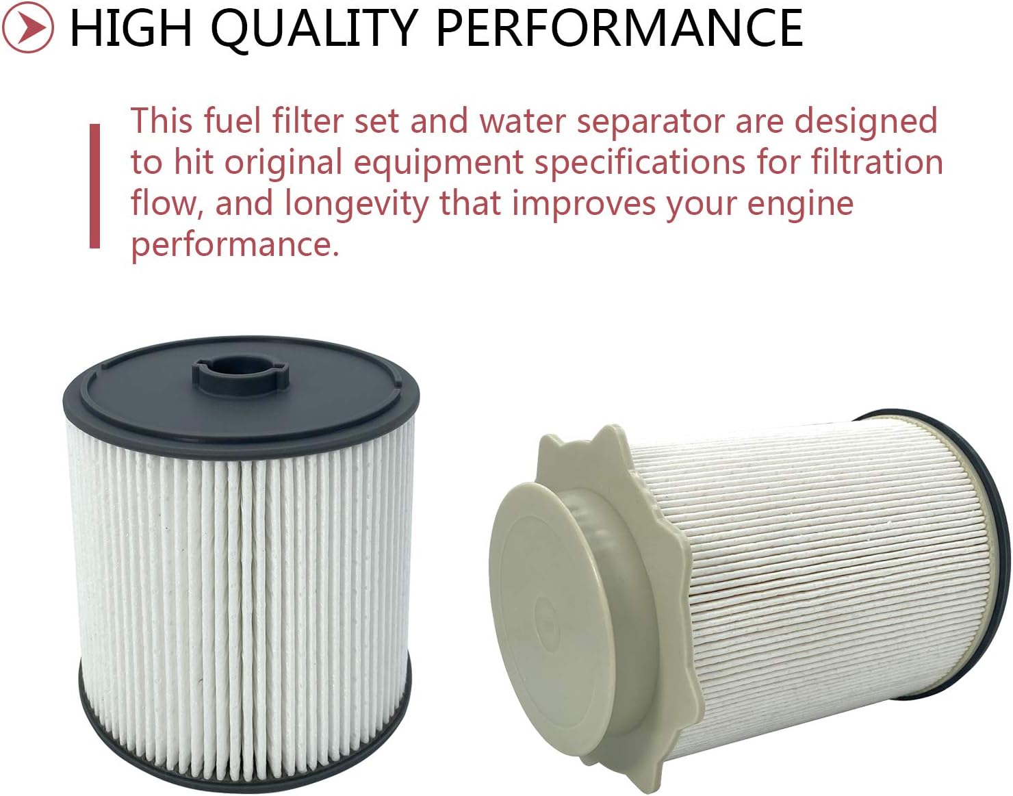68157291AA & 68436631AA 6.7 Cummins Diesel Fuel Filter Water Separator Set Replacement for 2019 2020 2021 Dodge Ram 2500 3500 4500 5500 6.7L Turbo Cummins Diesel Engines