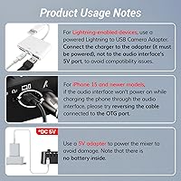 Vista 9 de TONOR Paquete de equipo de podcast para 2, mezclador de audio con micrófono dinámico y juego de brazo de brazo, micrófono XLR con interfaz de audio